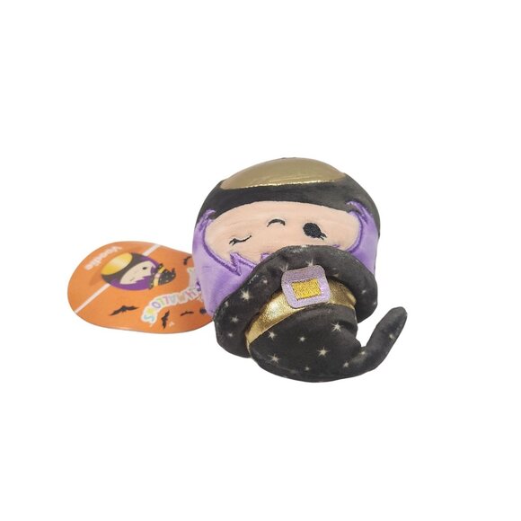 Squishmallows Voodie Purple Witch Plush Halloween Toy Jazwares 4" w/ Cat Box NWT - Picture 10 of 10